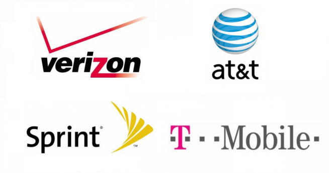american-carrier-logos-at&t-verizon-sprint-t-mobile