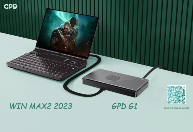 GPD WIN MAX2に「2023年モデル」登場。同社初のeGPU「GPD G1」も