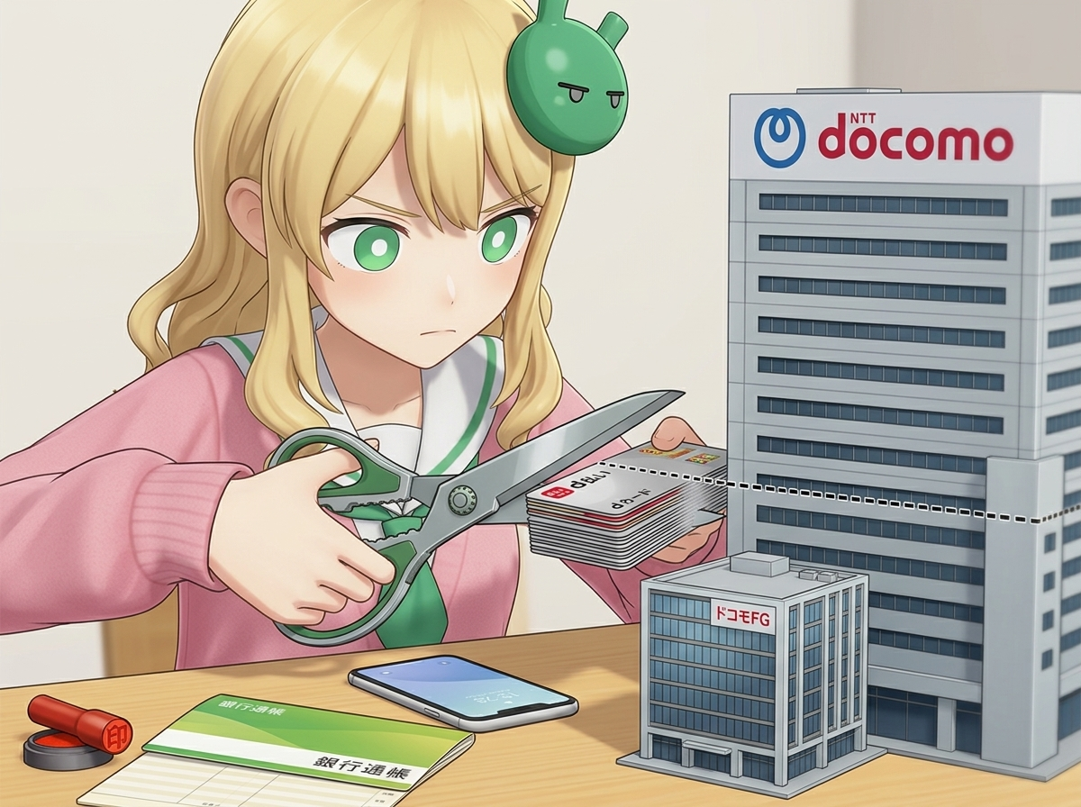 NTTドコモが100%子会社ドコモFG設立7月1日決済投資融資保険を統合