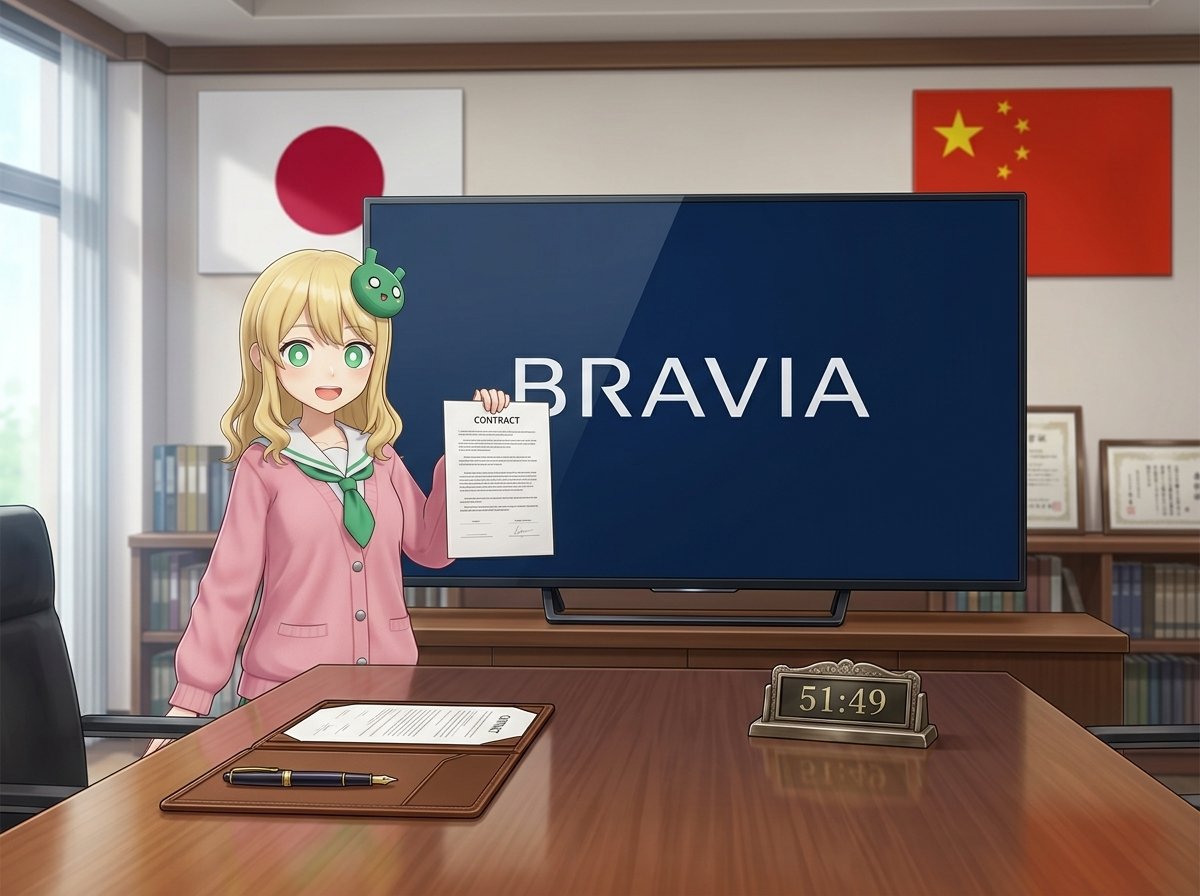ソニーBRAVIAテレビ事業をTCLと合弁新会社BRAVIA株式会社TCL51%ソニー49%