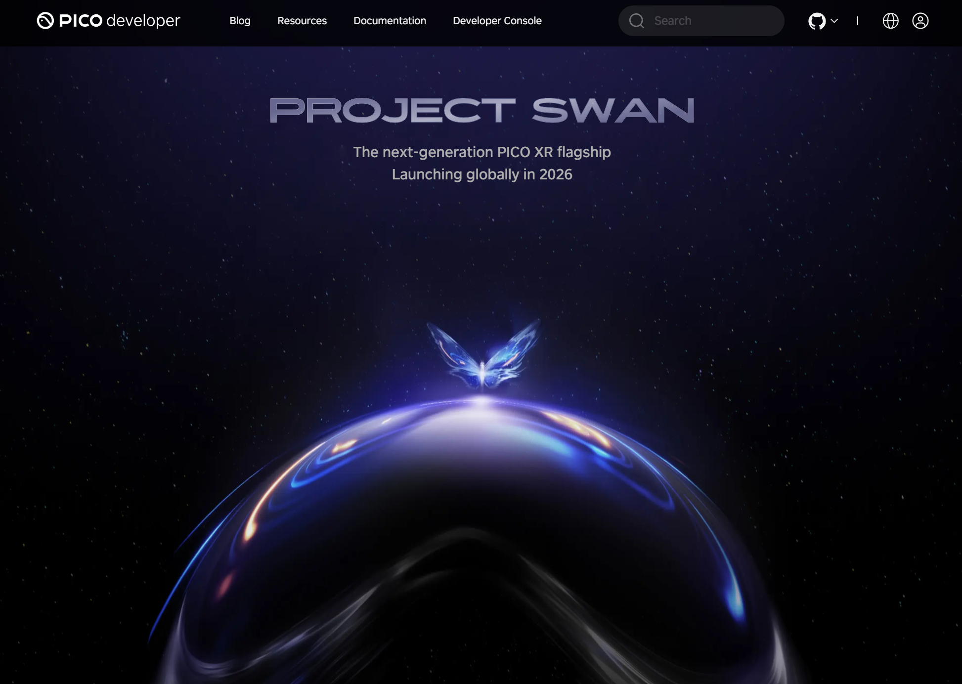 PICOの次世代XRヘッドセットを示すビジュアル