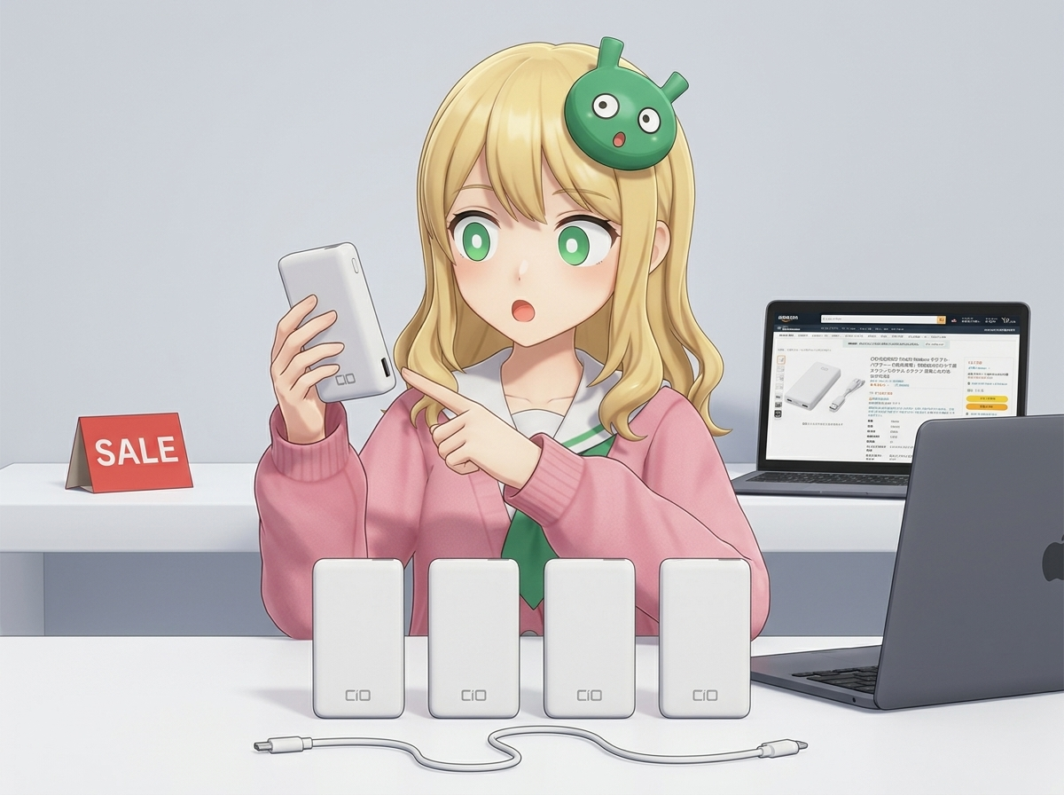 最新スマホやPC充電器など対象製品発表(CIO・Amazon新生活セールFinal)