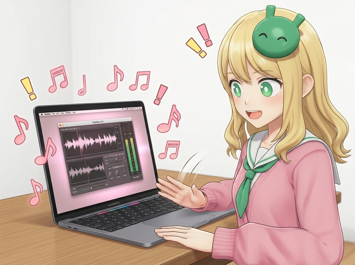 MacBook叩くと喘ぎ声アプリSlapMac世界バズり3日で75万円稼ぐ